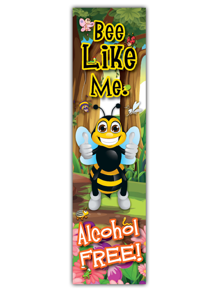 Bee Like Me: Alcohol Free Bookmark