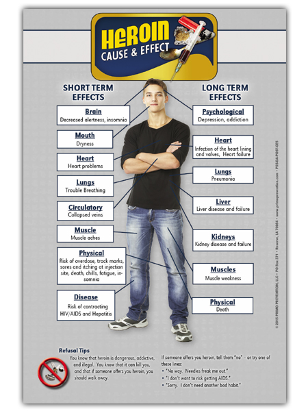 Heroin Cause & Effect Mini Poster