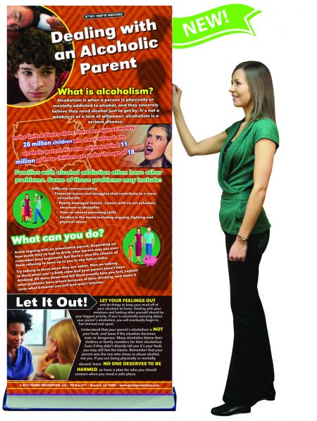 Dealing with an Alcoholic Parent Presentation Banner w/Stand