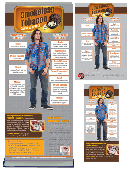 C&E Smokeless Tobacco Prevention Retractable Banner Package