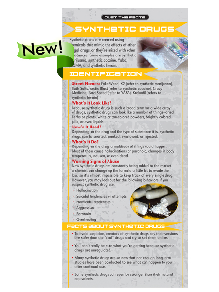 Just the Facts Rack Card: Synthetic Drugs