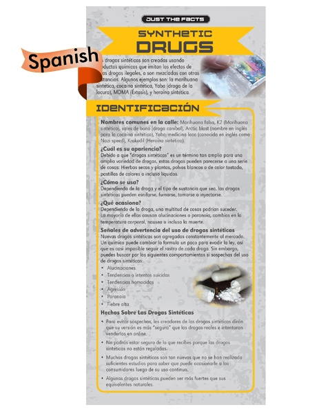 *SPANISH* Just the Facts Rack Card: Synthetic Drugs