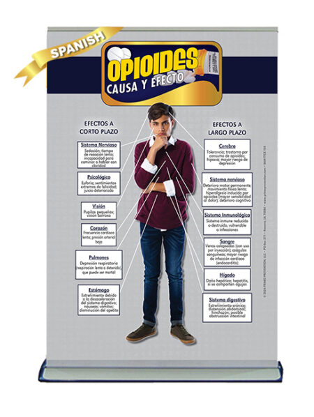 *SPANISH* Table Top Retractable Banner C&E Opioids