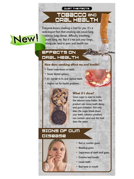 Just the Facts Rack Card: Tobacco & Oral Health