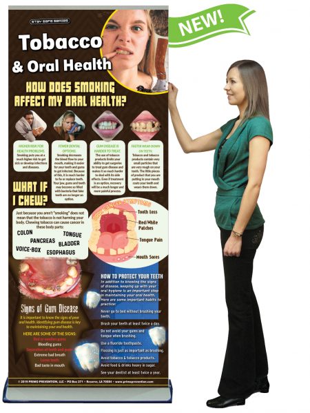 Tobacco & Oral Health Presentation Banner w/Stand