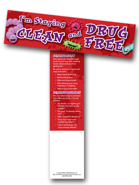I'm Staying Clean and Drug Free Bookmark
