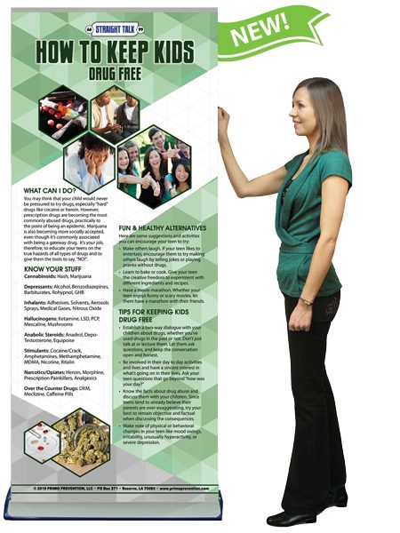 How to Keep Kids Drug Free Presentation Banner w/Stand