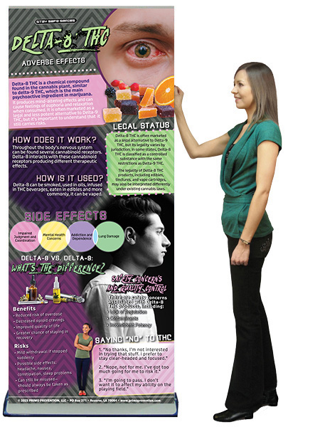 Delta-8 THC Retractable Banner